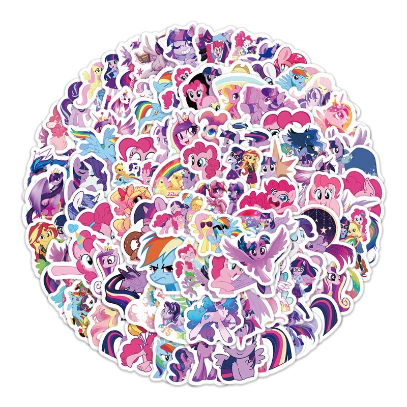 100pcs Cartoon My Little Ponys - đánh giá và giá Original Anime Merchandise