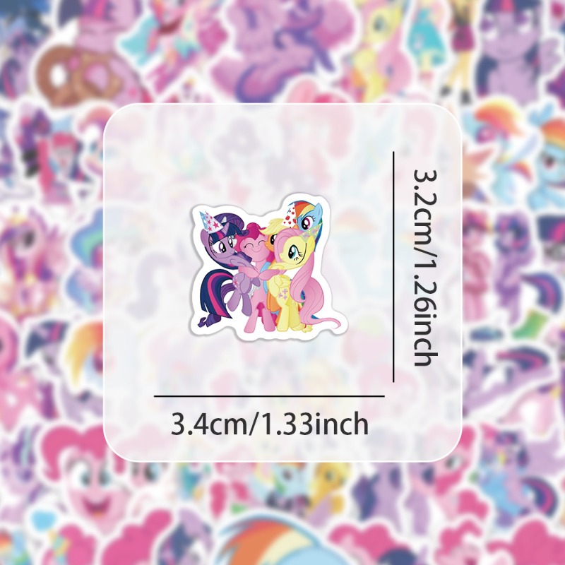 100pcs Cartoon My Little Ponys - đánh giá và giá Original Anime Merchandise