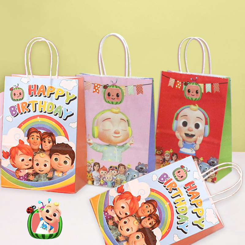 Cocomelons Party Gift Bag Set  - đánh giá và giá Anime Merchandise Bag