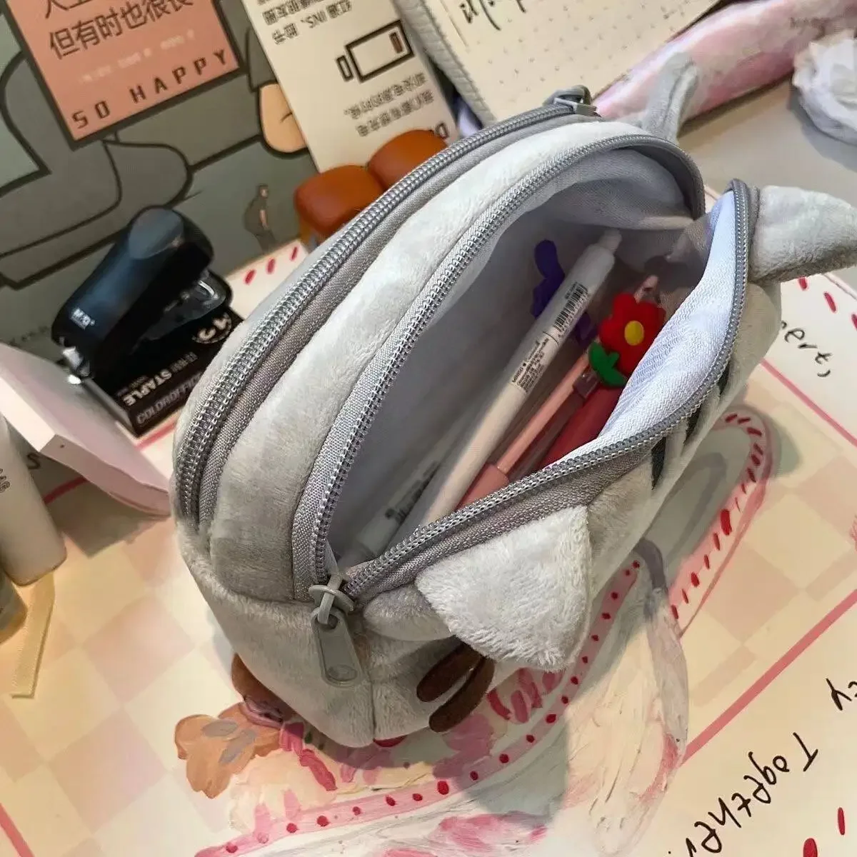 Cute Pusheen Pencil Case Carto - đánh giá và giá Anime Merchandise Bag